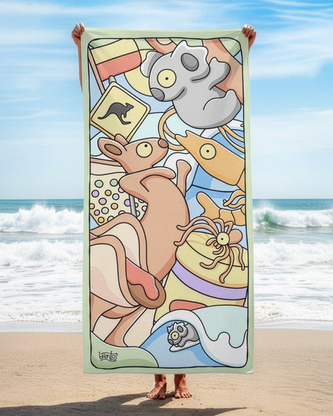 Icons Beach Towel