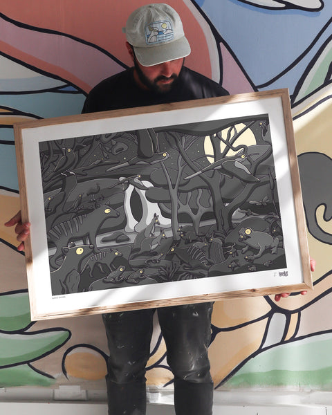 Extinct Animals Art Print