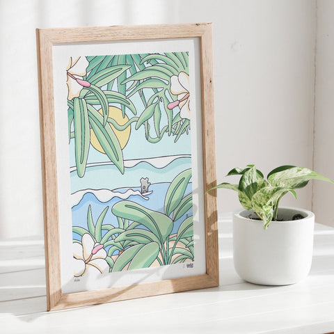 Coastal Koala Family Print Trio