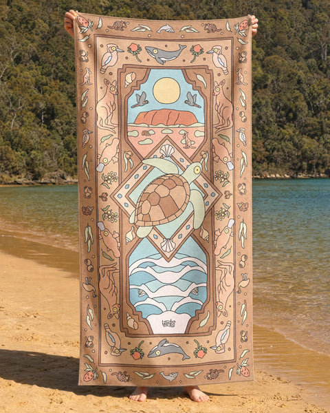 Land and Sea Beach Towel