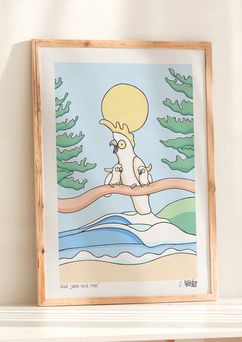 Create Your Own Cockatoo Family Print