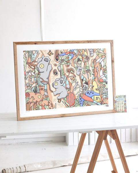 Coastal Forests Art Print
