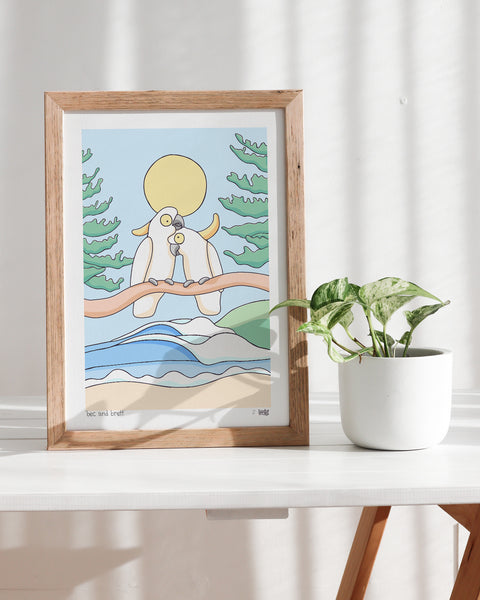 Create Your Own Cockatoo Couple Print