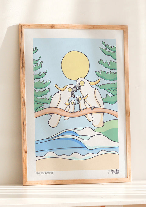 Create Your Own Cockatoo Family Print