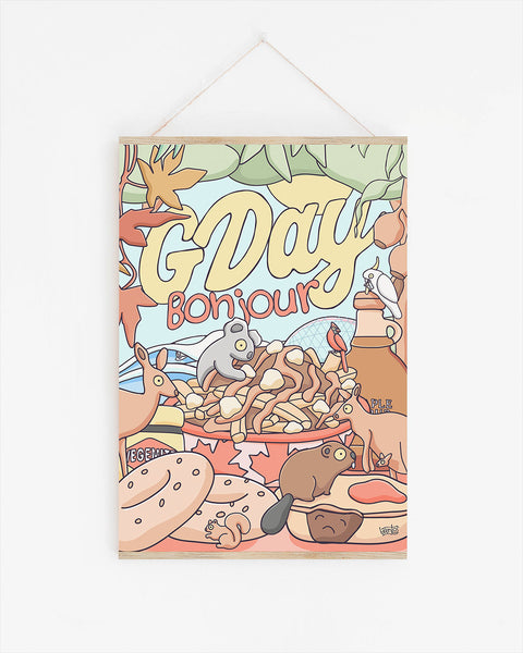 GDay Bonjour Poster