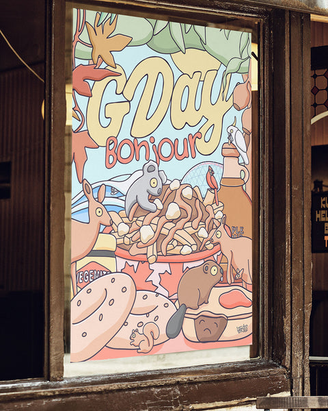 GDay Bonjour Poster