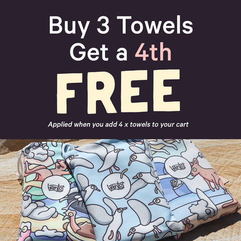 Buy 3 Beach Towels, Get a 4th Free.