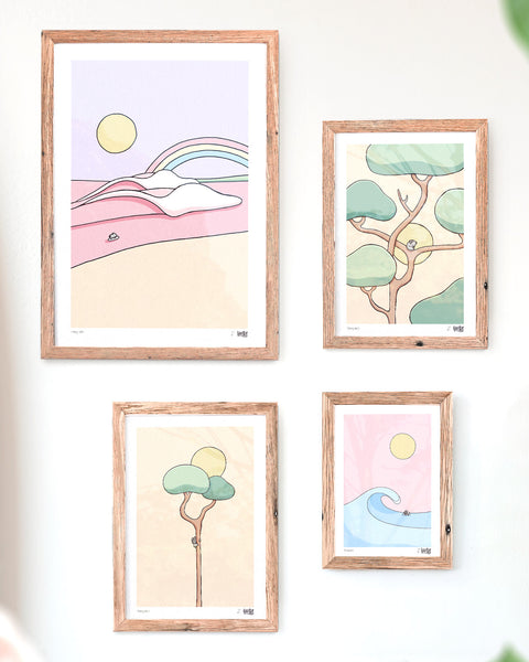 Surfer Chick Gallery Wall