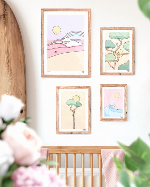 Surfer Chick Gallery Wall