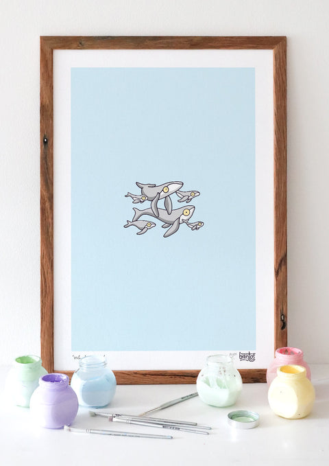 Create Your Own Whale Family Print