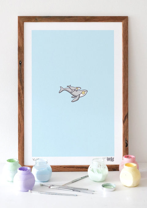 Create Your Own Whale Family Print