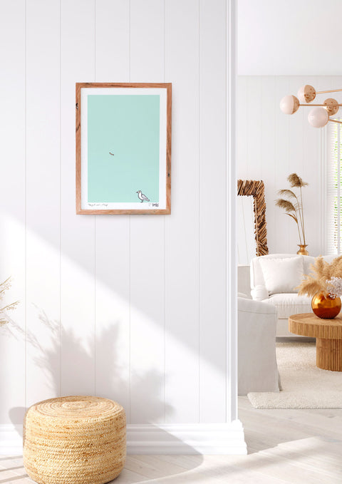 Seagull and Chip Art Print