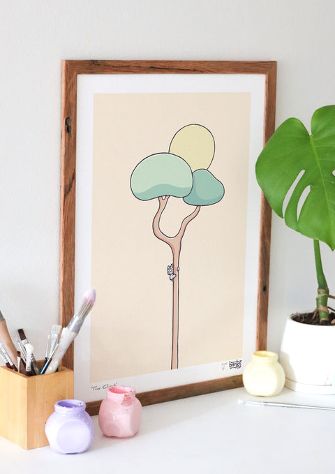 The Climb Koala Art Print
