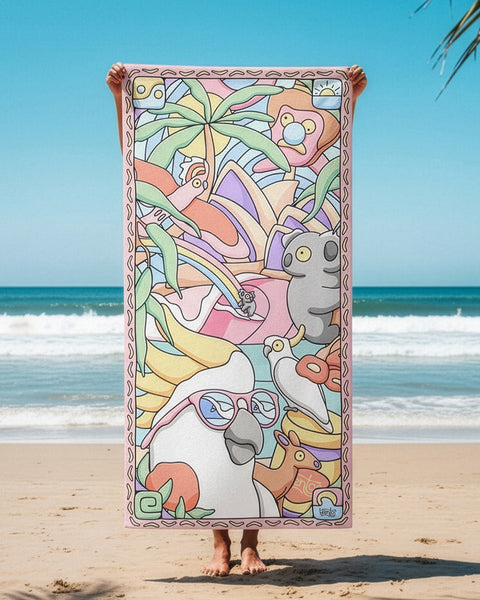Australiana Beach Towel