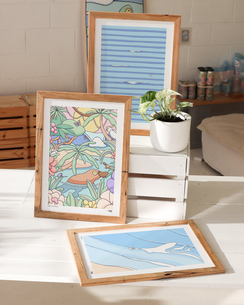 Platy Paradise Art Print