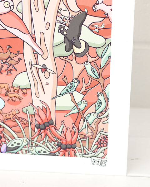 Deserts Seek and Find Art Print