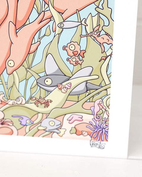 Kelp Forests Seek and Find Art Print