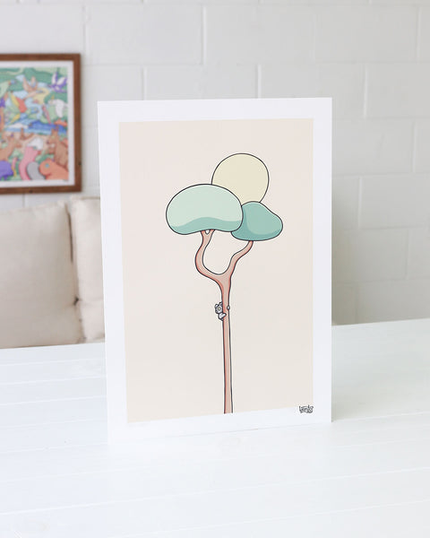 The Climb Koala Art Print