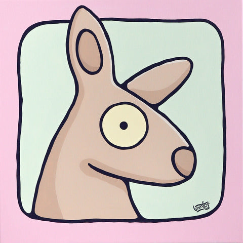 Portrait of a Kangaroo Original Artwork