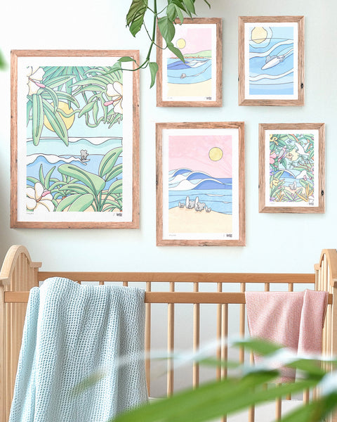 Surf Baby Gallery Wall