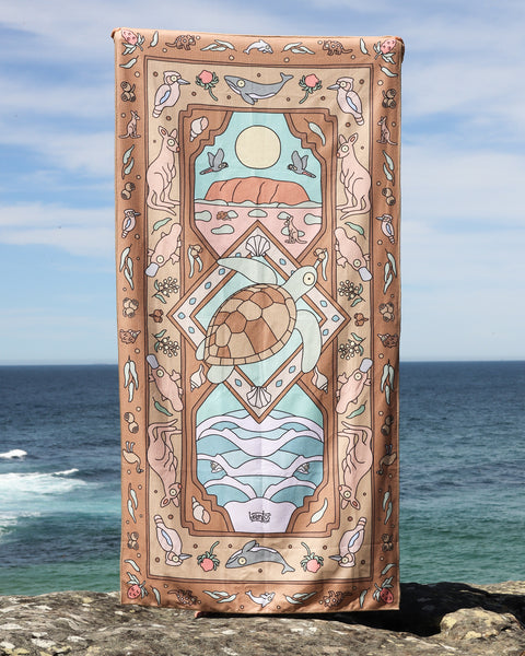 Land and Sea Beach Towel