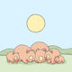 Create Your Own Wombat Family Print
