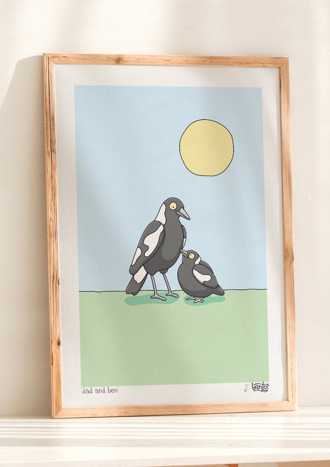 Create Your Own Magpie Family Print