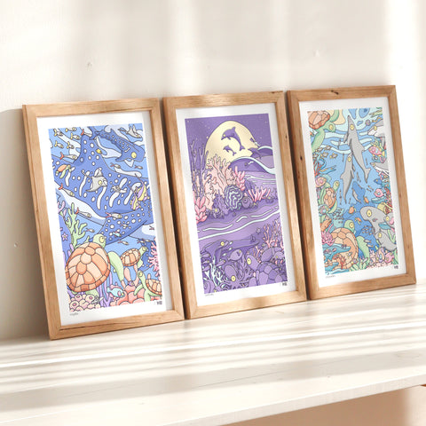 Ocean Lover Print Trio