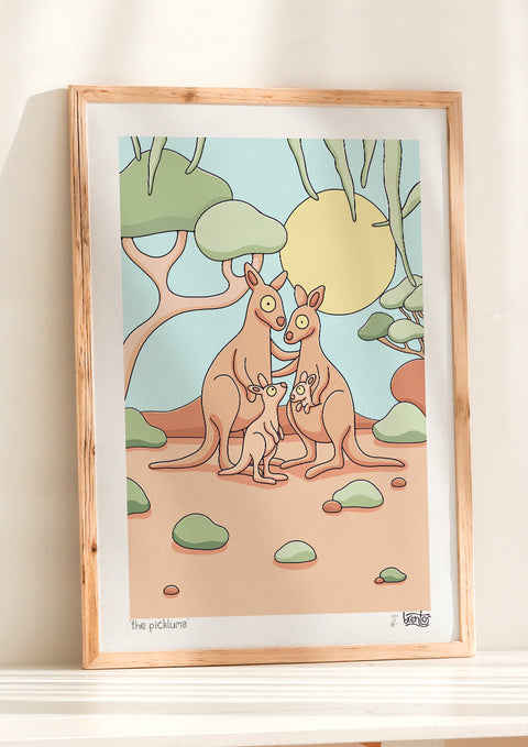 Create Your Own Kangaroo Family Print