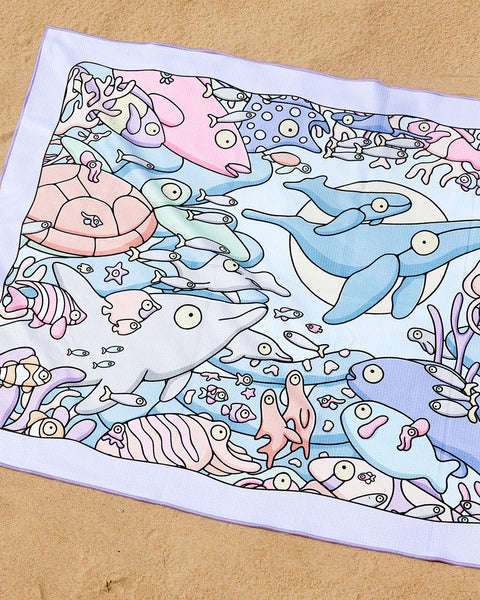 Coral Reefs Beach Towel