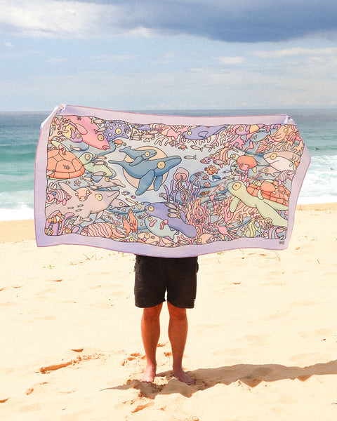 Coral Reefs Beach Towel