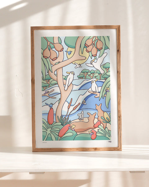 The Bush Beach Art Print