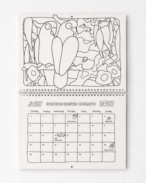 2027 Calendar (Colouring Edition)