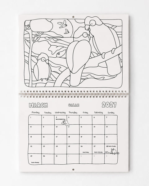 2027 Calendar (Colouring Edition)