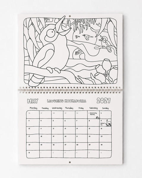 2027 Calendar (Colouring Edition)