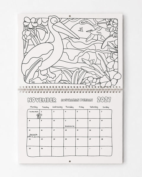2027 Calendar (Colouring Edition)
