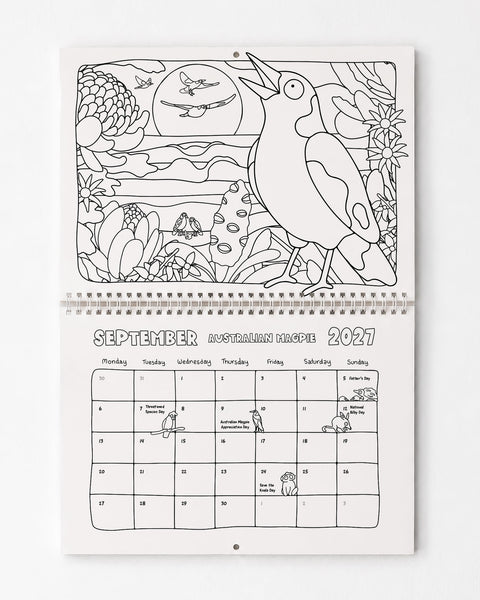 2027 Calendar (Colouring Edition)