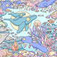 Coral Reefs Seek and Find Art Print