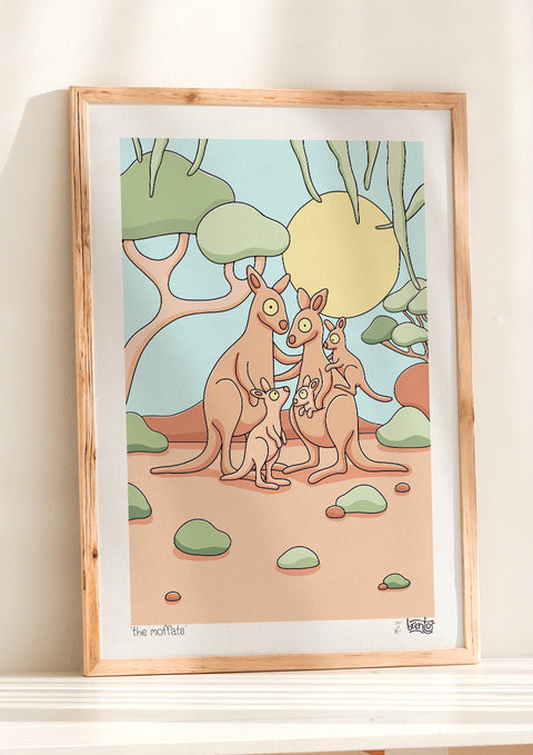 Create Your Own Kangaroo Family Print