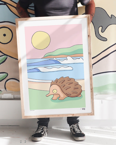 Echidna Beach Art Print