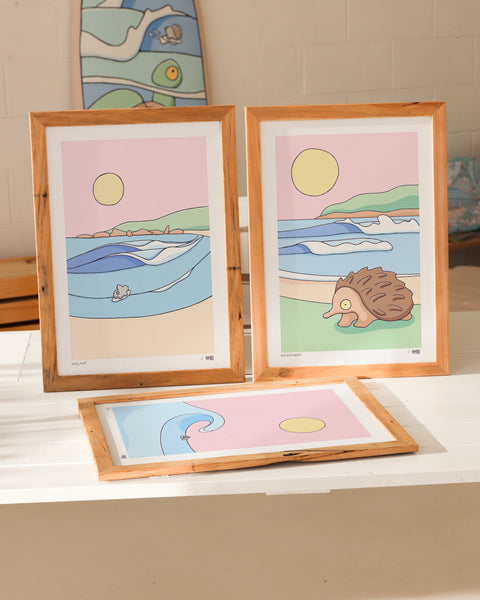 Echidna Beach Art Print