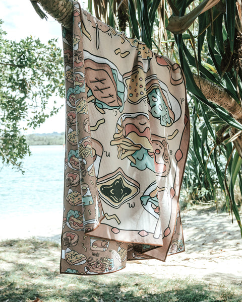 Feeds of Australia Beach Towel