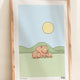 Create Your Own Wombat Family Print