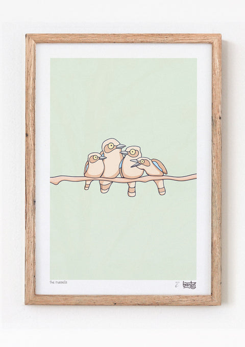 Create Your Own Kookaburra Family Print