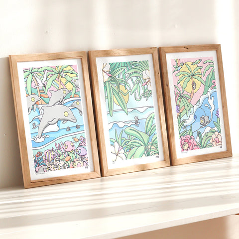 Tropicana Print Trio