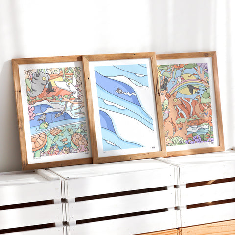 Wild Australia Print Trio