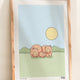 Create Your Own Wombat Family Print
