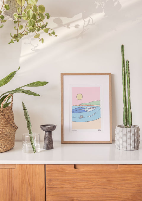 Early Surf Art Print