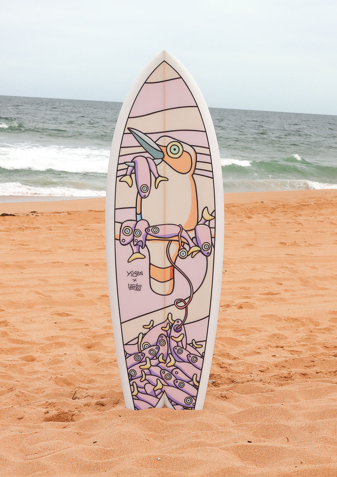 The Kingfisher 5'10 Twin Surfboard Brentos