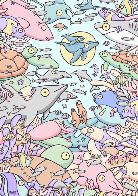 Reef Art Print